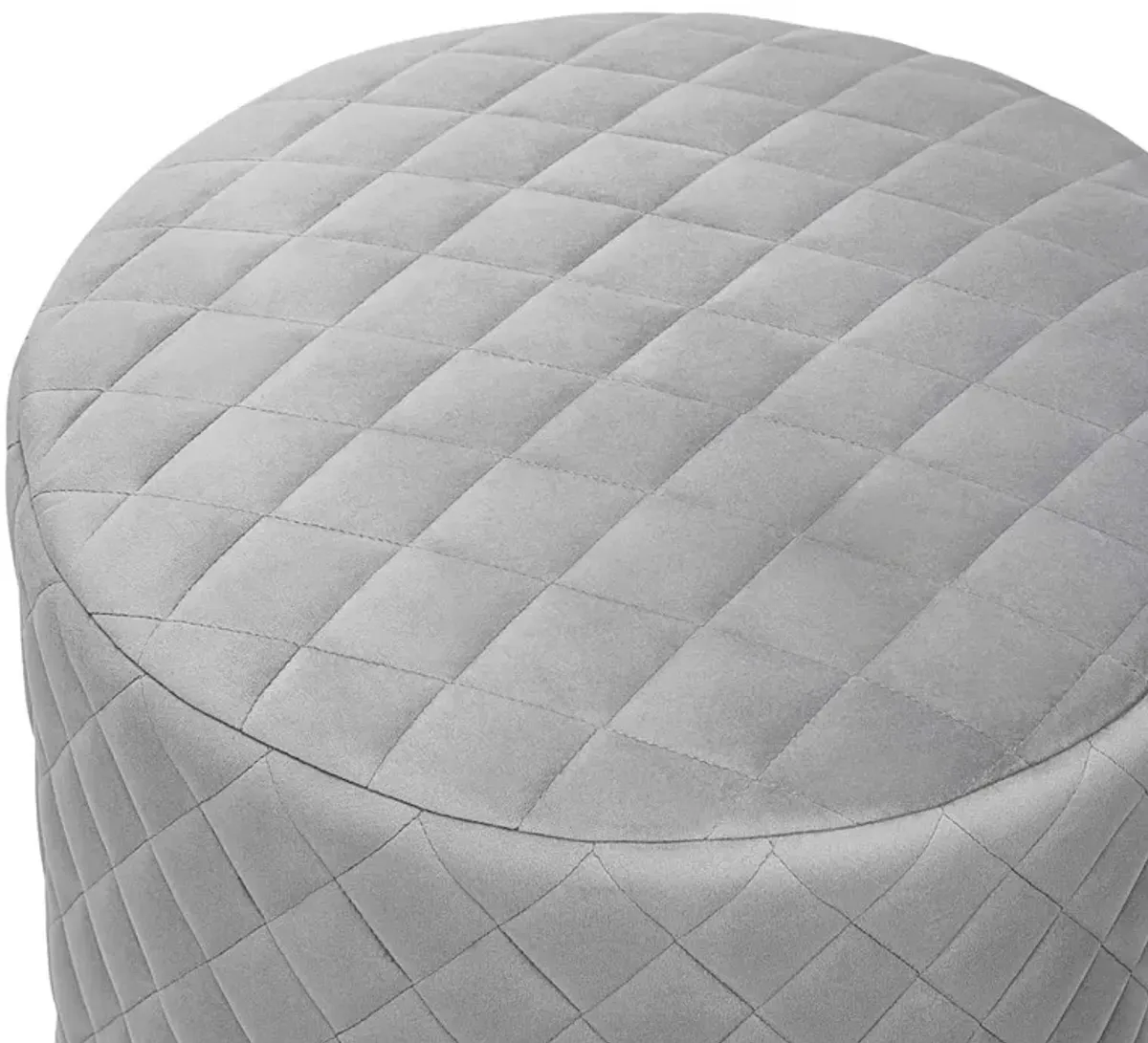 Belen Kox Elegant Velvet Diamond Tufted Ottoman, Belen Kox