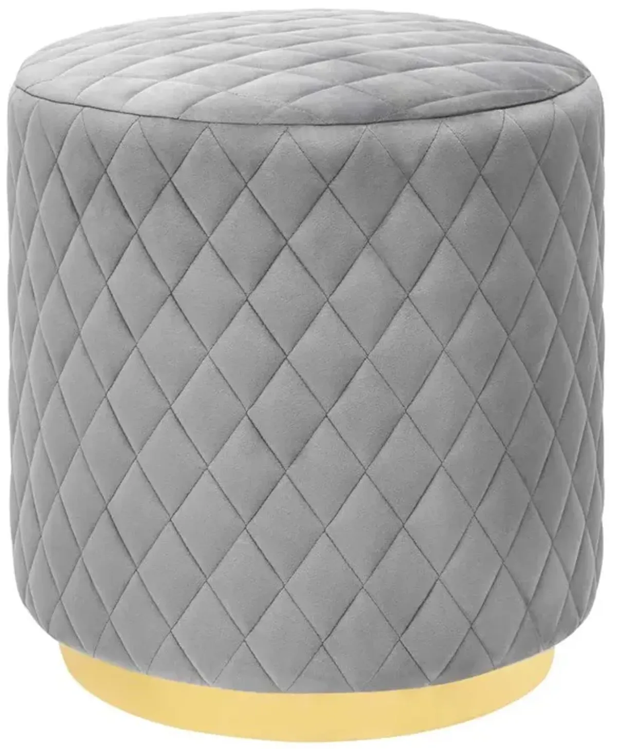 Belen Kox Elegant Velvet Diamond Tufted Ottoman, Belen Kox