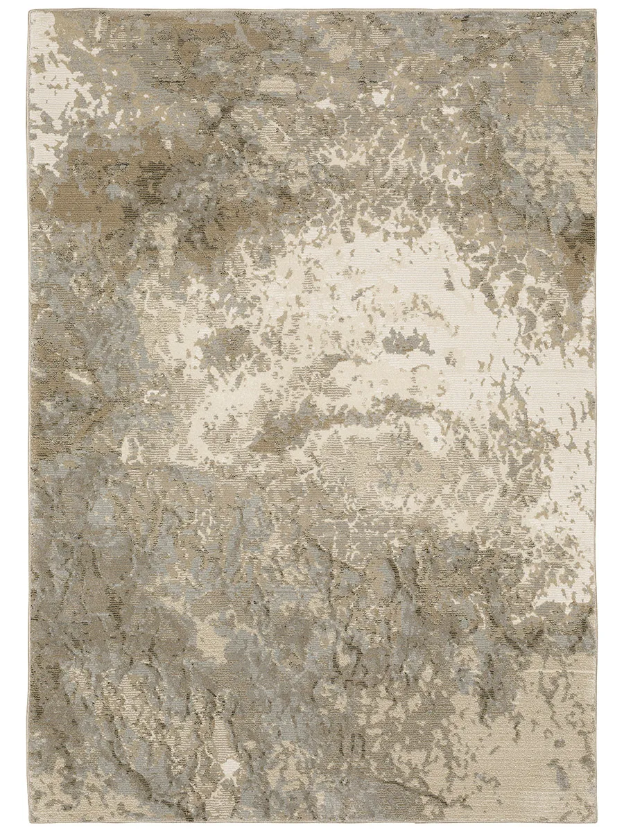 Evolution 6'7" x 9'6" Beige Rug