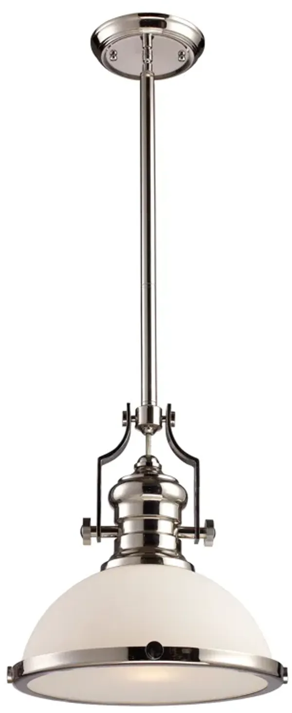 Chadwick 13'' Wide 1-Light Polished Nickel Pendant