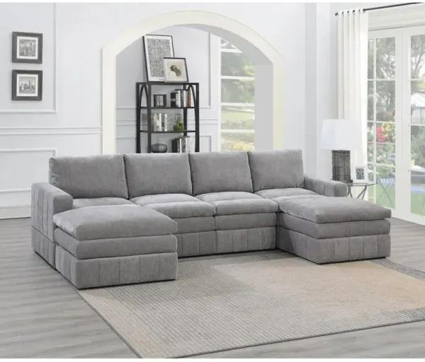 Streamdale 6 Piece Granite Modular Sectional Set