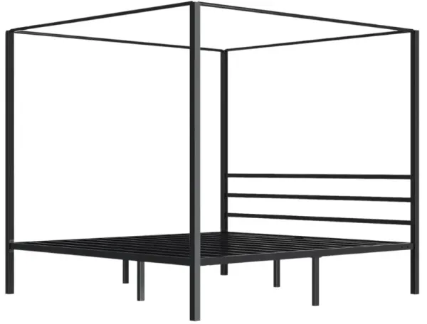 Four Poster Metal Bed – Sleek, Modern Canopy Design for Ultimate Bedroom Elegance
