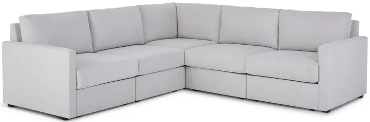 Flex Frost 5-Seat Sectional with Narrow Arm