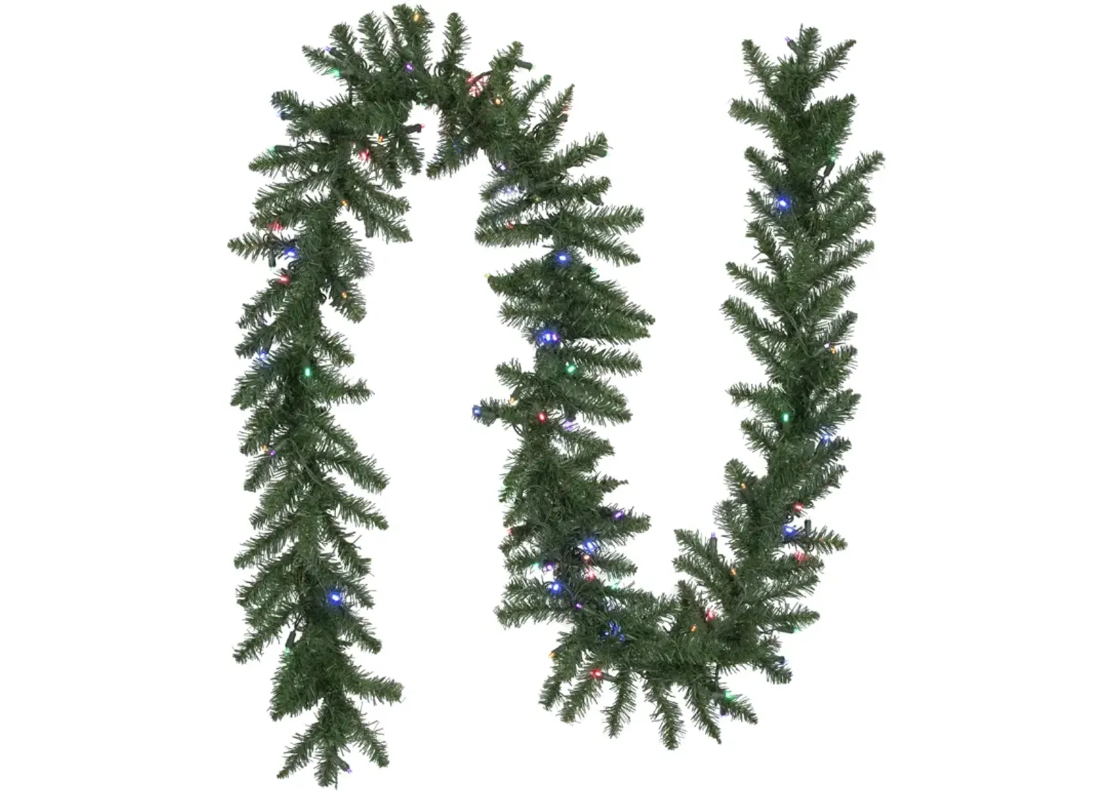 9' x 12" Pre-Lit Winona Fir Artificial Christmas Garland  Multi LED Lights