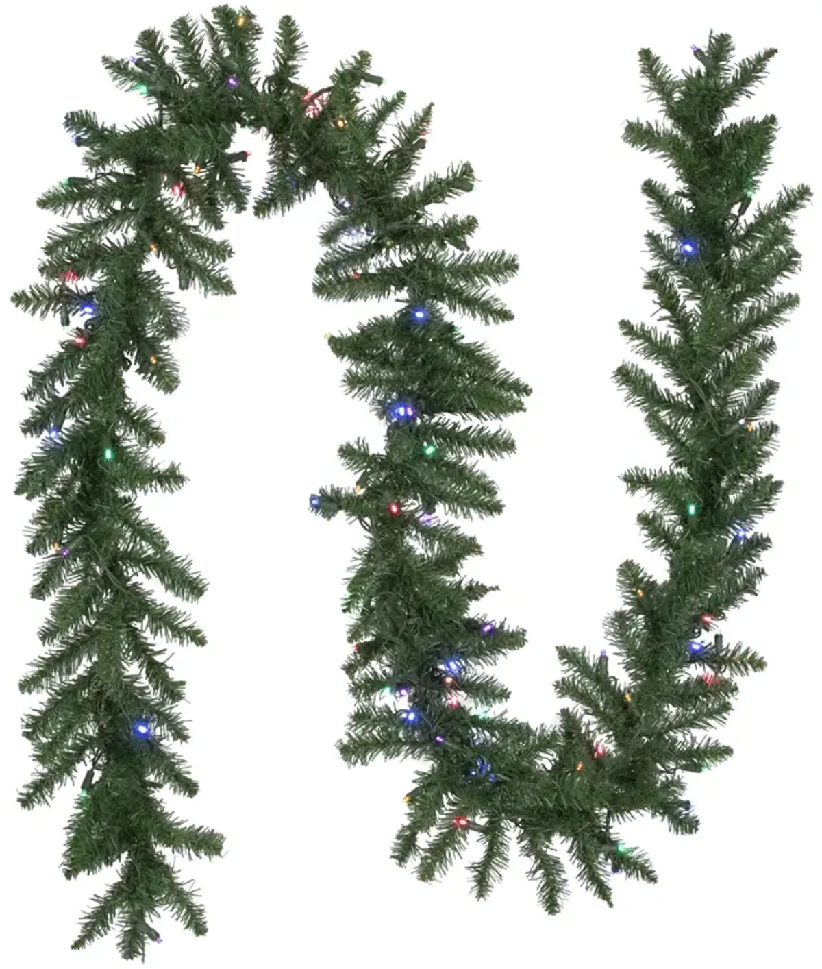 9' x 12" Pre-Lit Winona Fir Artificial Christmas Garland  Multi LED Lights