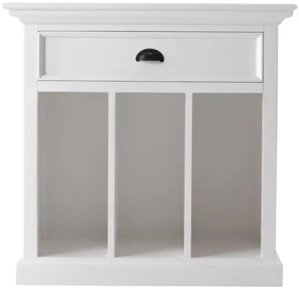 Belen Kox Classic White Divided Bedside Table, Belen Kox