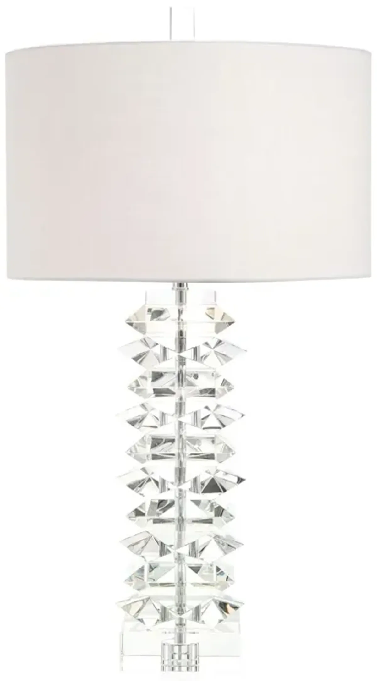 Stacked Crystal Table Lamp