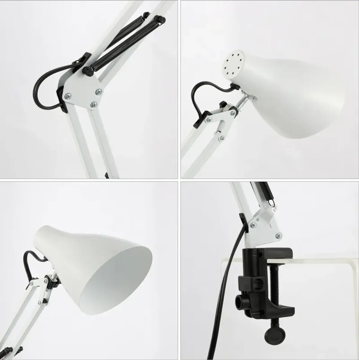 Odile Classic Industrial Adjustable Articulated Clamp On LED Task Lamp