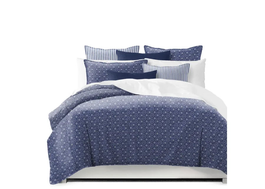 6ix Tailors Fine Linens Windham Indigo Comforter Set