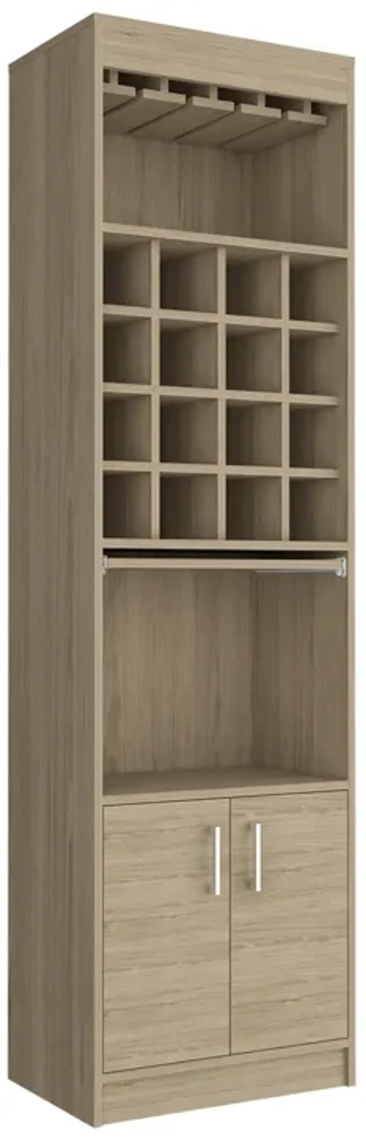 Bar Cabinet Atanasio, Living Room, Light Pine