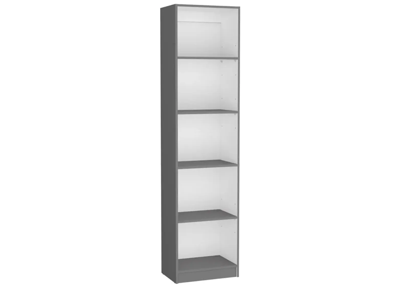 DEPOT E-SHOP Vinton XS Bookcase Compact Bookshelf with Multiple Shelves, White