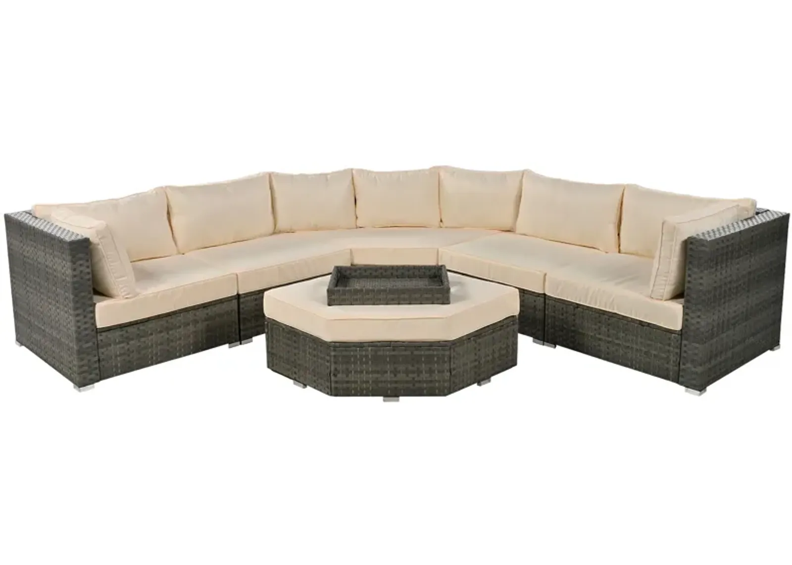 Merax 6 Piece Outdoor Conversation Sofa Set