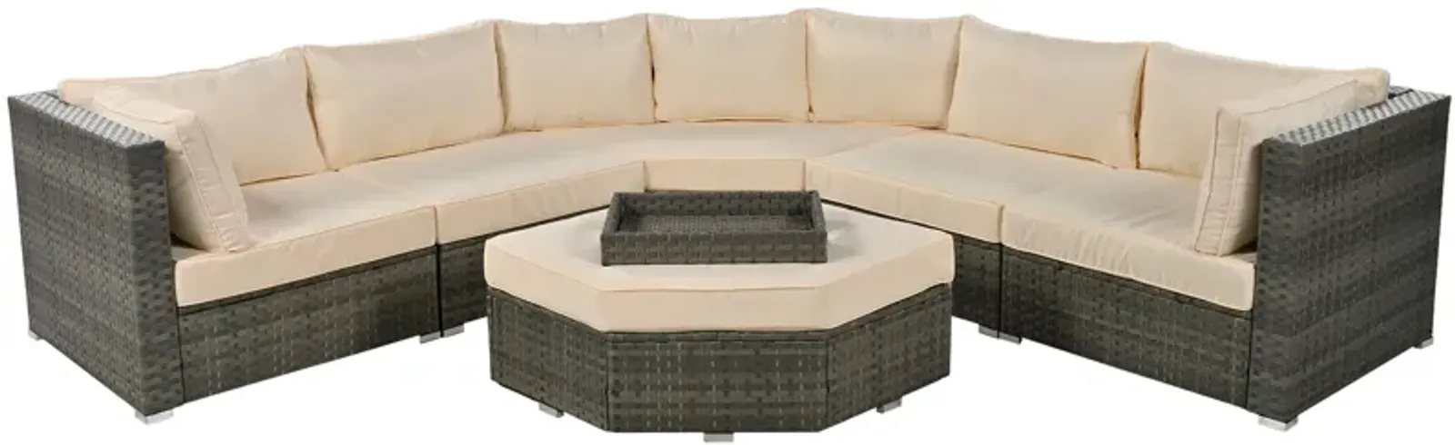 Merax 6 Piece Outdoor Conversation Sofa Set