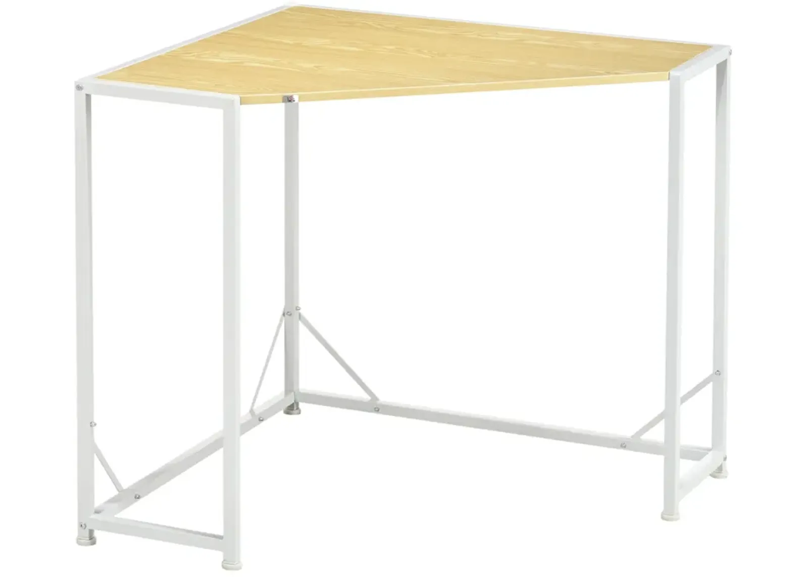 Small Corner Desk & Small Corner Computer Desk with Strong Metal Frame, Corner Writing Desk