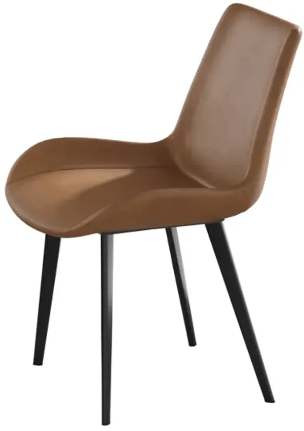 Streamdale Modern Black Metal Leg Dining Chair (2 Pcs)