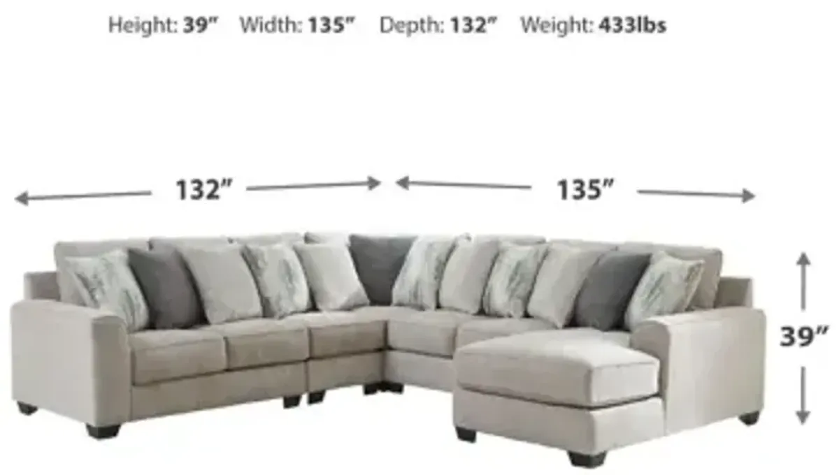 Ardsley 5-Piece Sectional with Chaise