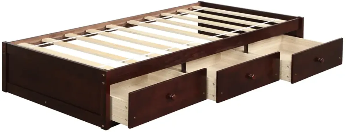 Merax Platform Bed with 3 Storage Drawers