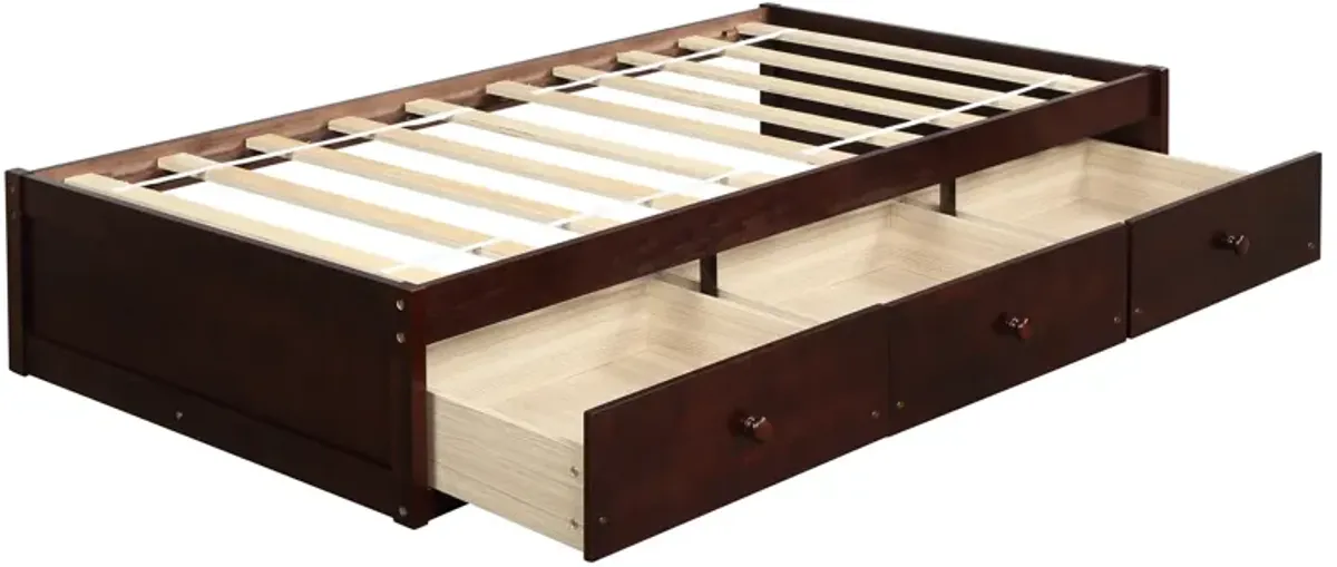 Merax Platform Bed with 3 Storage Drawers