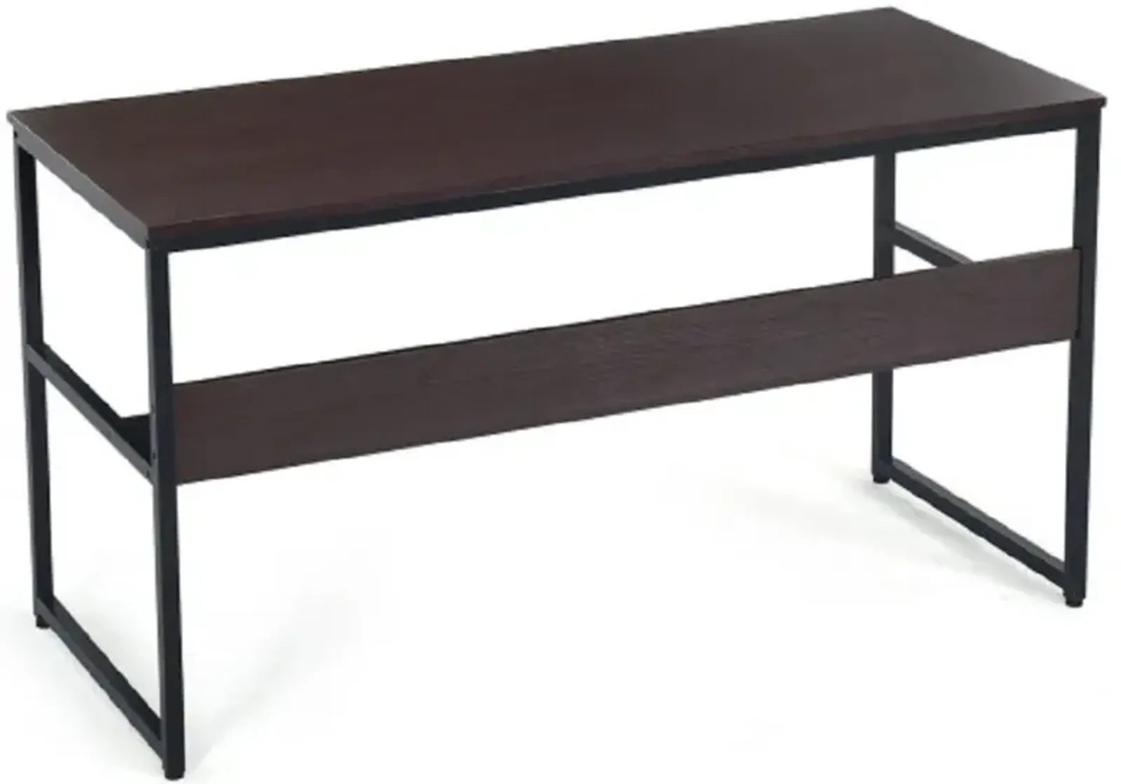 55-Inch Computer Desk Writing Table Workstation Home Office with Bookshelf