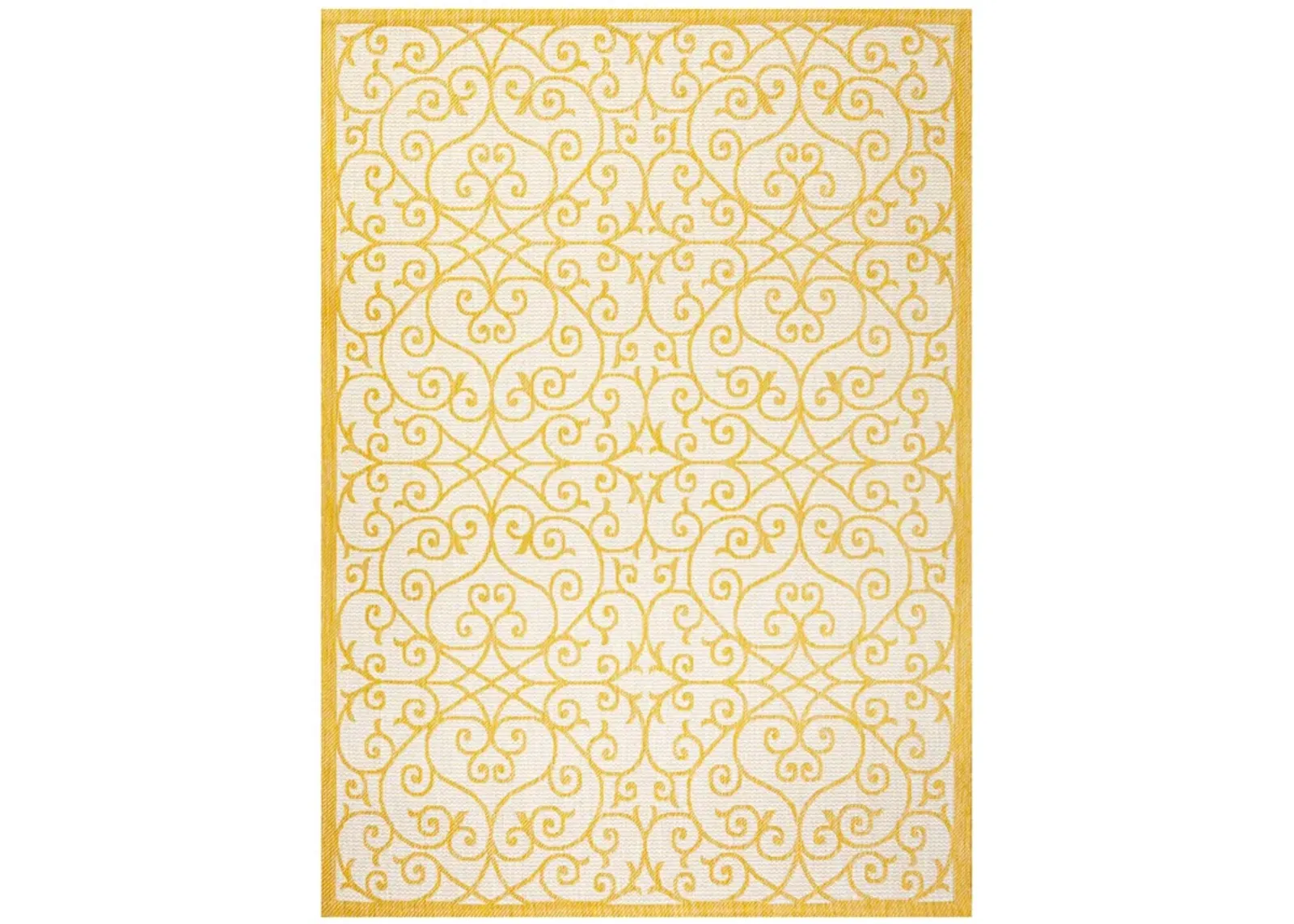 Madrid Vintage Filigree Textured Weave Indoor/Outdoor Area Rug