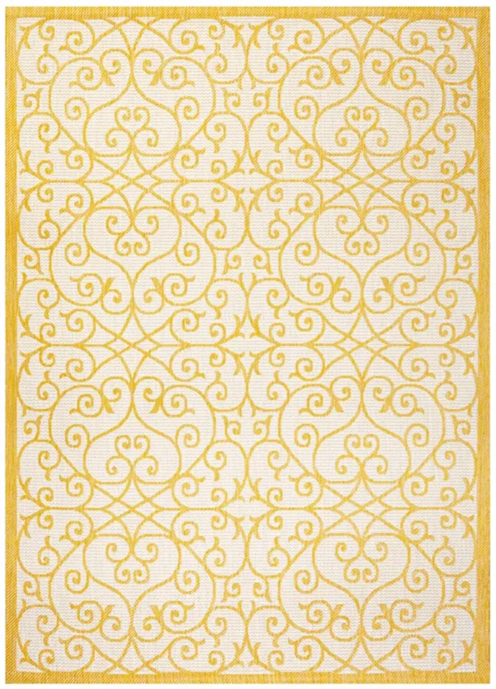 Madrid Vintage Filigree Textured Weave Indoor/Outdoor Area Rug