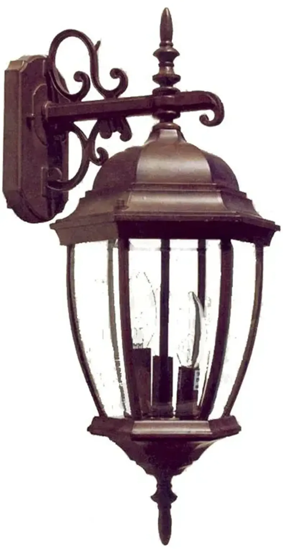 Hivvago Dark Brown Hanging Ornamental Lantern Wall Light