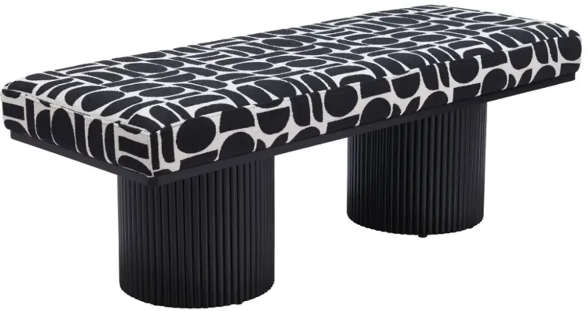 Botoia Bench Black & White