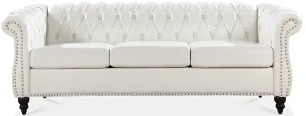 Rolled Arm Chesterfield 3 Seater Sofa