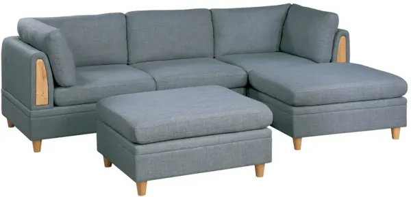 Streamdale 5 Piece Modular Sectional Set with Ottomans