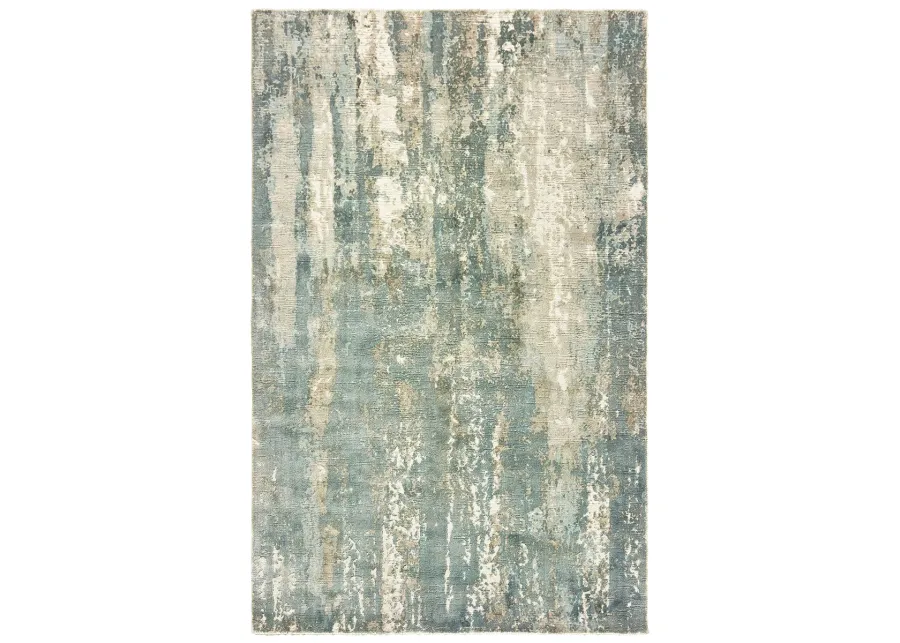 Formations 10' x 14' Blue Rug