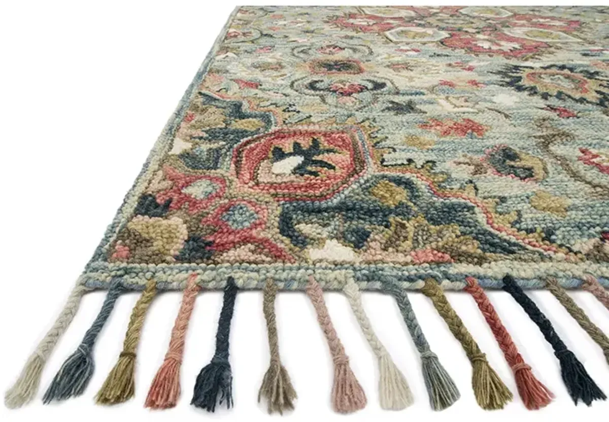 Zharah LBLue/Multi 9'3" x 13' Rug