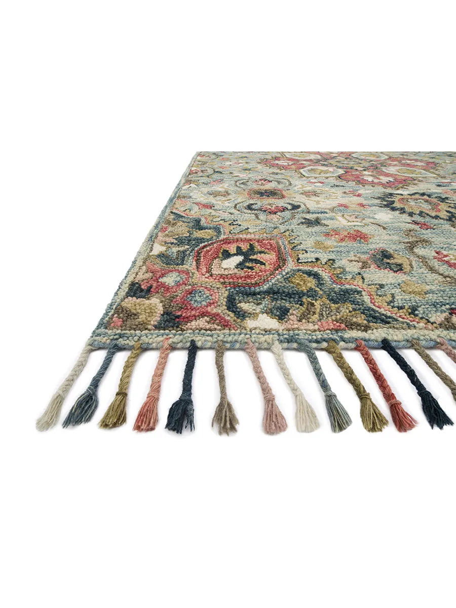 Zharah LBLue/Multi 9'3" x 13' Rug