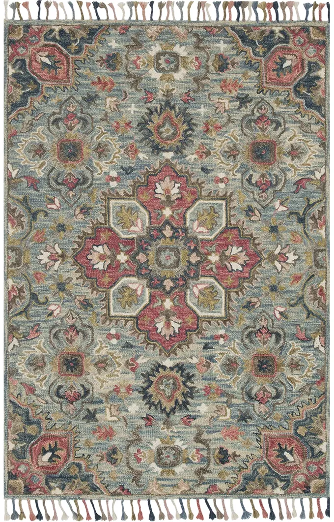 Zharah LBLue/Multi 9'3" x 13' Rug