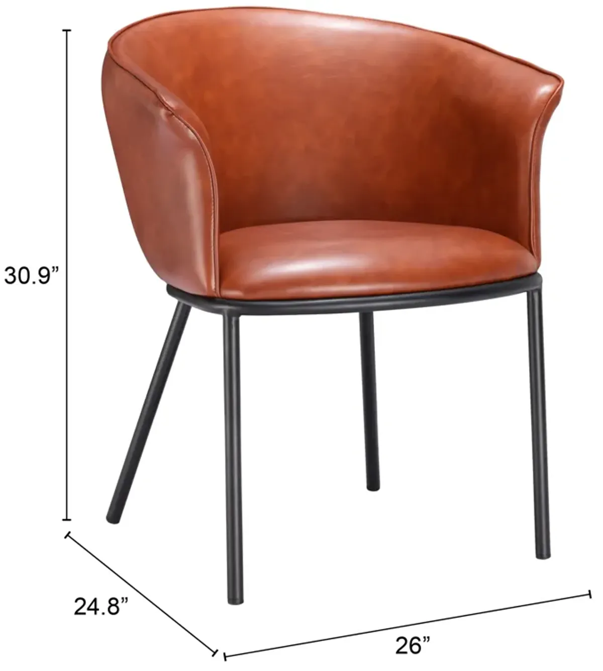 Garston Dining Chair Brown