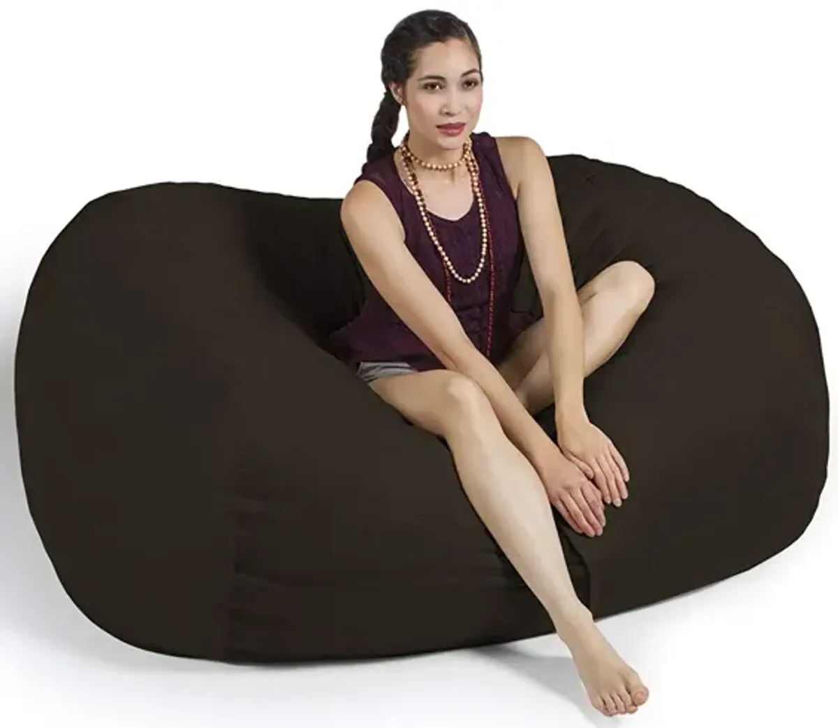 Jaxx 5.5 Foot Lounger Bean Bag Loveseat