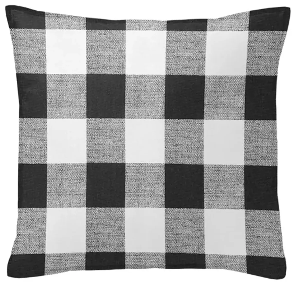 6ix Tailors Fine Linens Lumberjack Check White/Black Decorative Throw Pillows