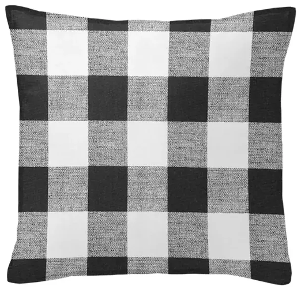 6ix Tailors Fine Linens Lumberjack Check White/Black Decorative Throw Pillows