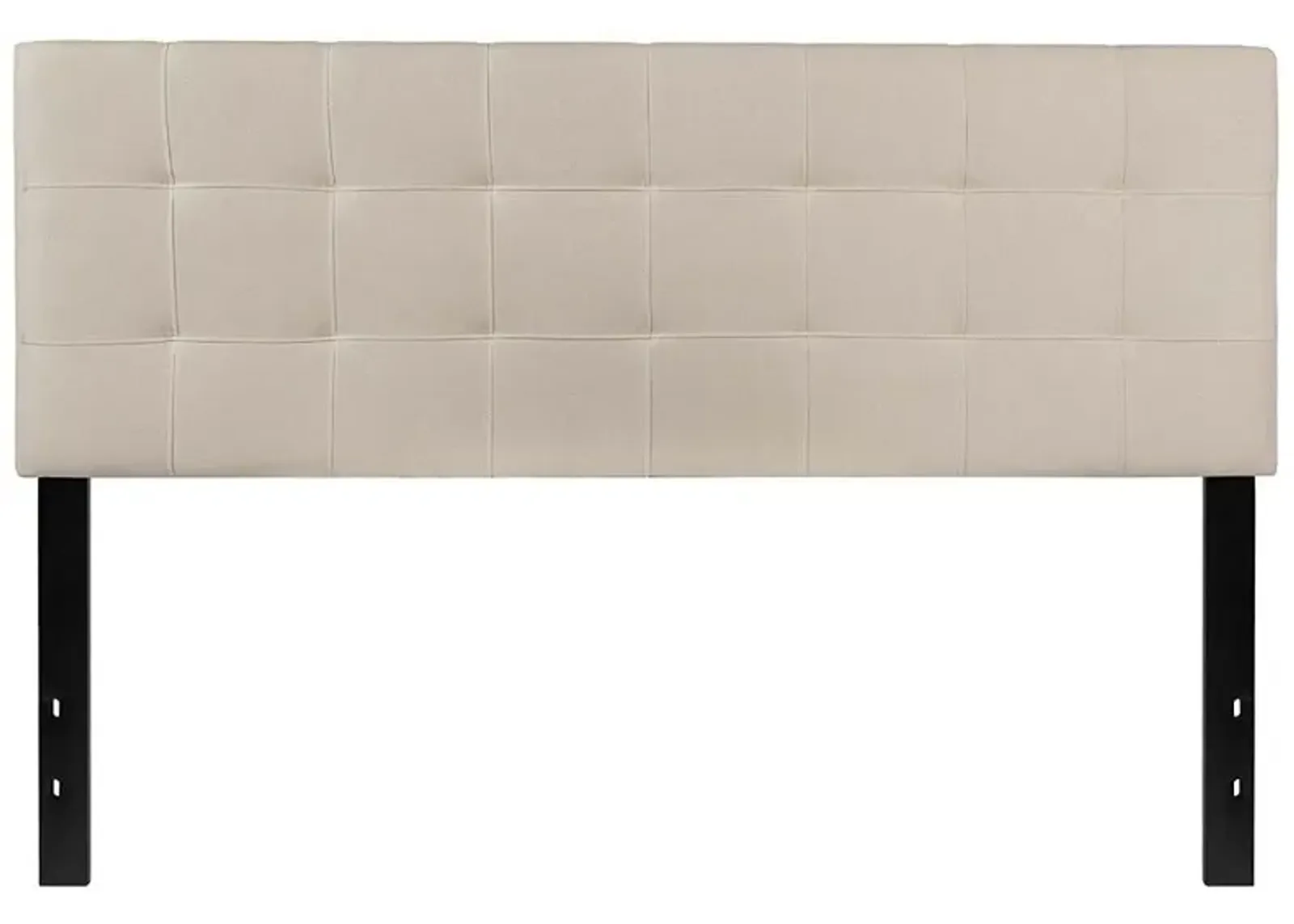 Queen size Beige Taupe Fabric Upholstered Panel Headboard