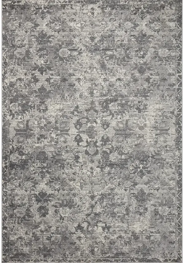 Indra INA04 Charcoal/Silver 9' x 12' Rug