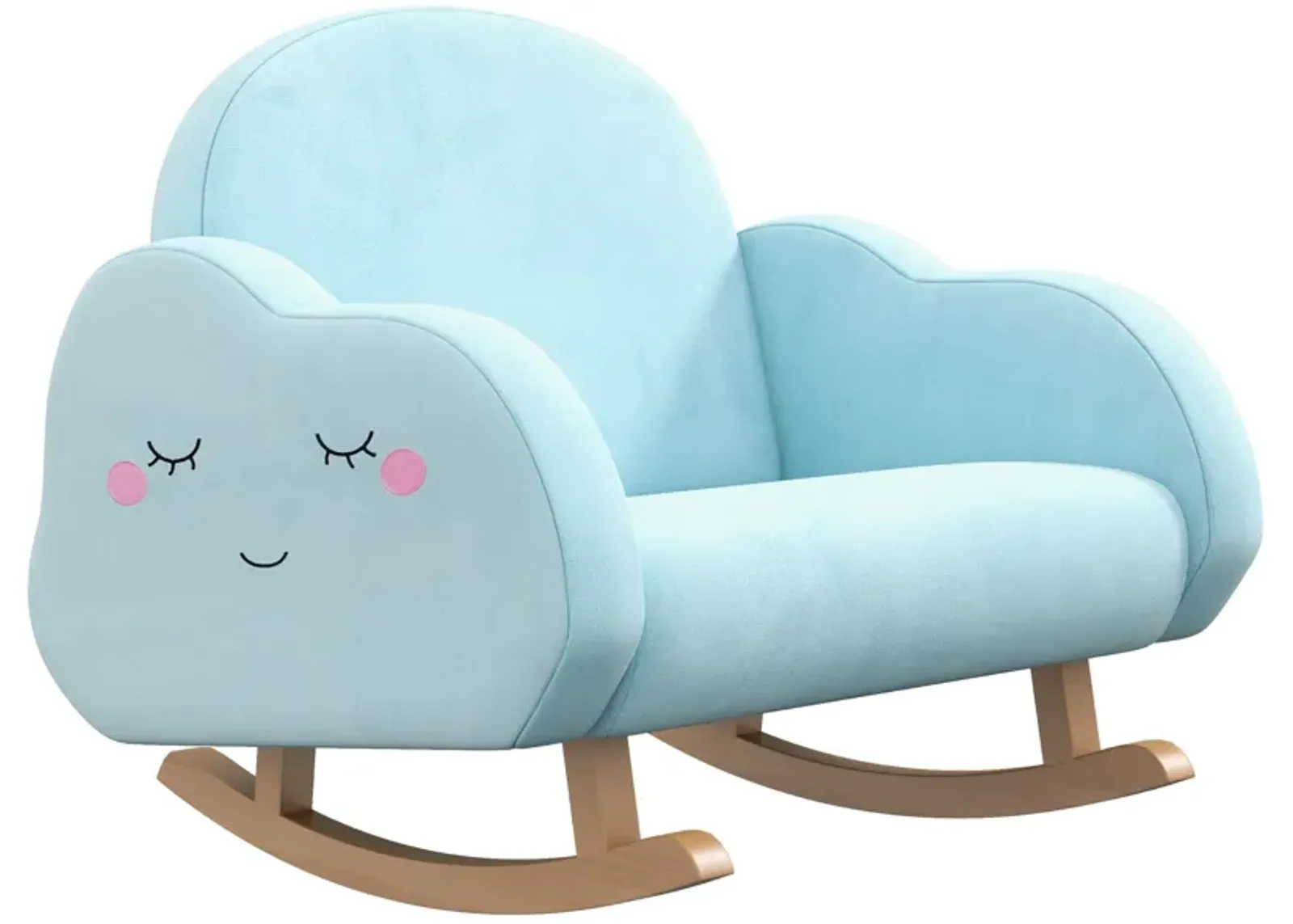 Blue Kids' Seat: Toddler Rocking Chair Sofa for Ages 1.5-5