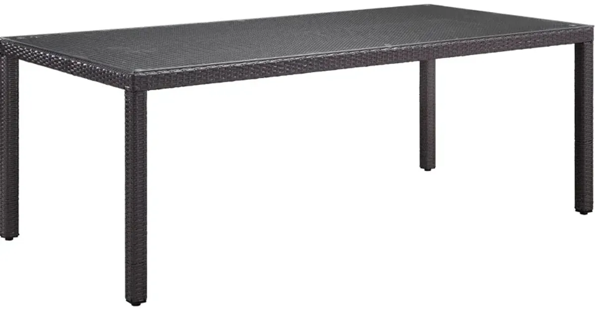 Modway - Convene 82" Outdoor Patio Dining Table Espresso