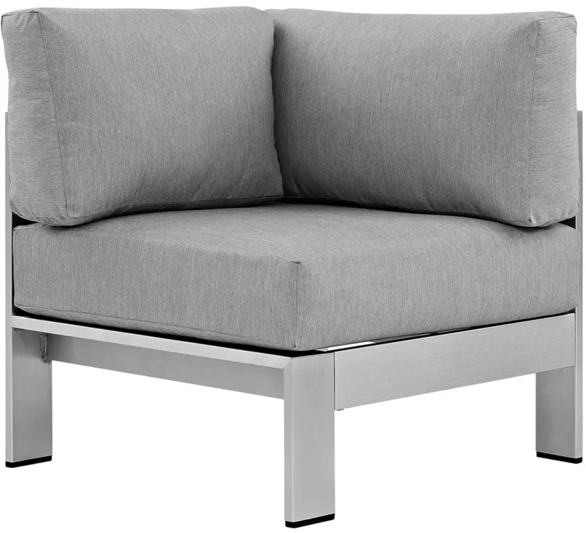 Modway - Shore Outdoor Patio Aluminum Corner Sofa