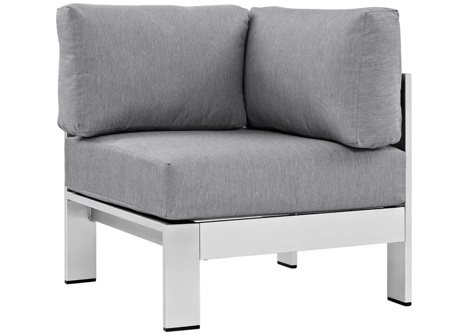 Modway - Shore Outdoor Patio Aluminum Corner Sofa