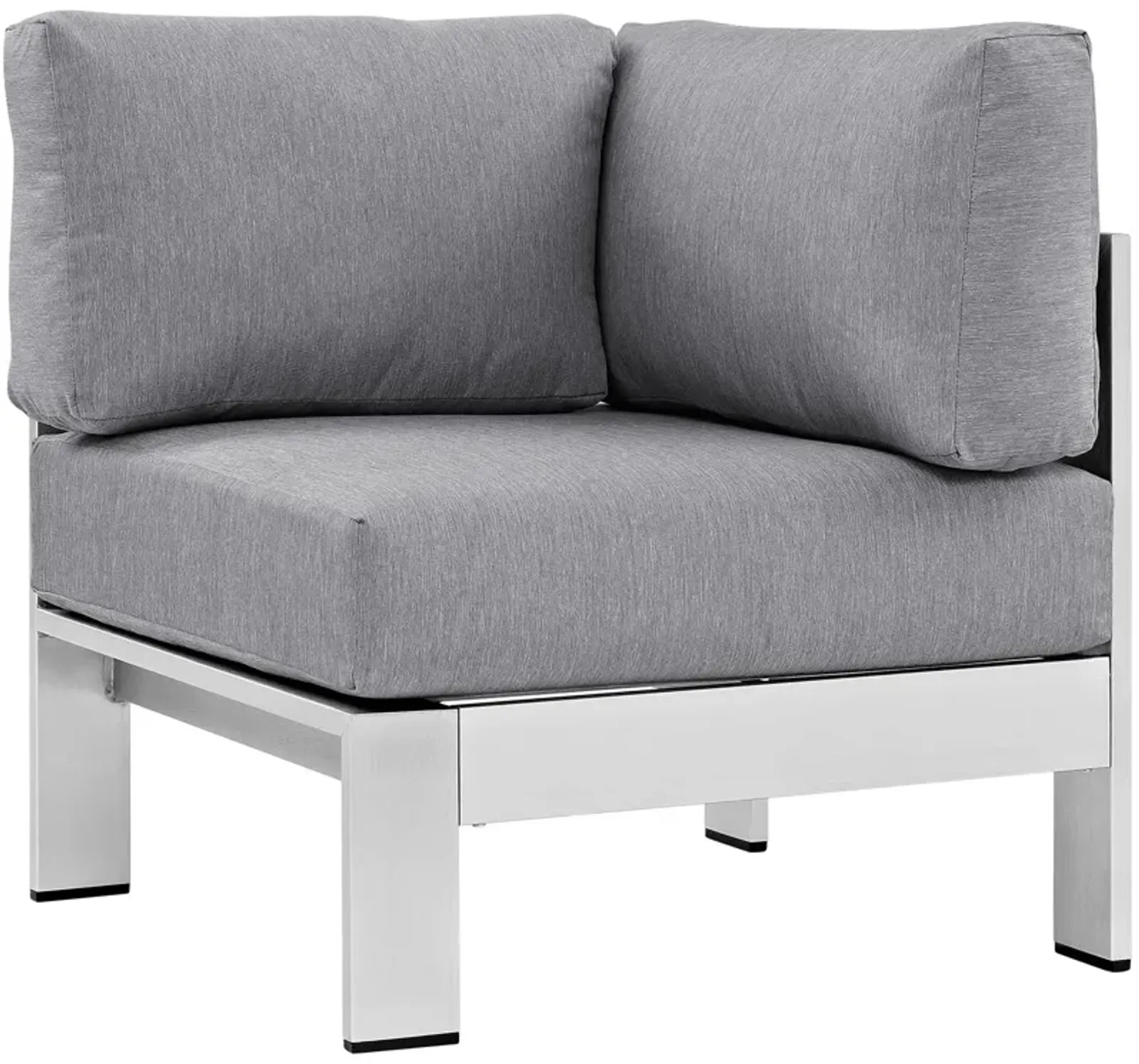 Modway - Shore Outdoor Patio Aluminum Corner Sofa