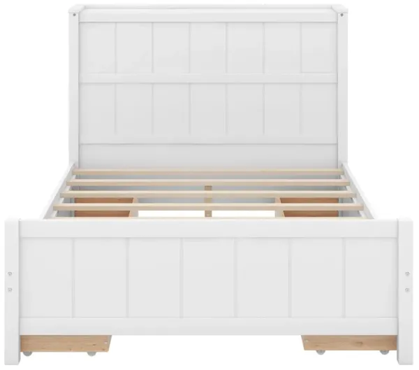 Merax  Platform Bed with Drawers and Storage Shelves