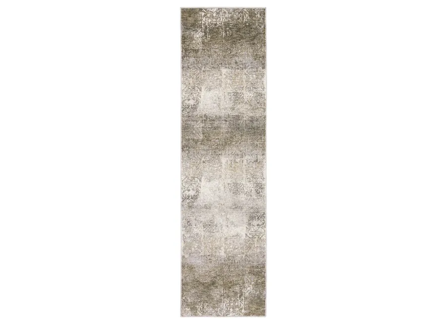 Nebulous 2'3" x 7'6" Beige Rug