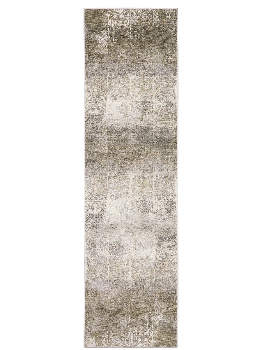 Nebulous 2'3" x 7'6" Beige Rug