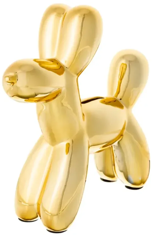 Gold Balloon Dog Bank
