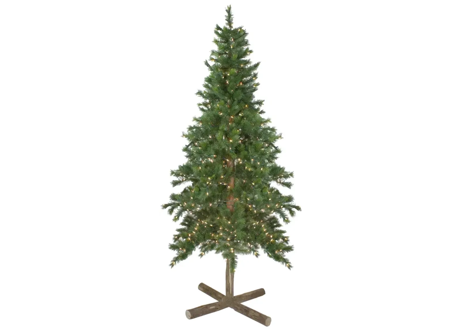 6.5' Pre-Lit Slim Royal Alpine Artificial Christmas Tree - Clear Lights