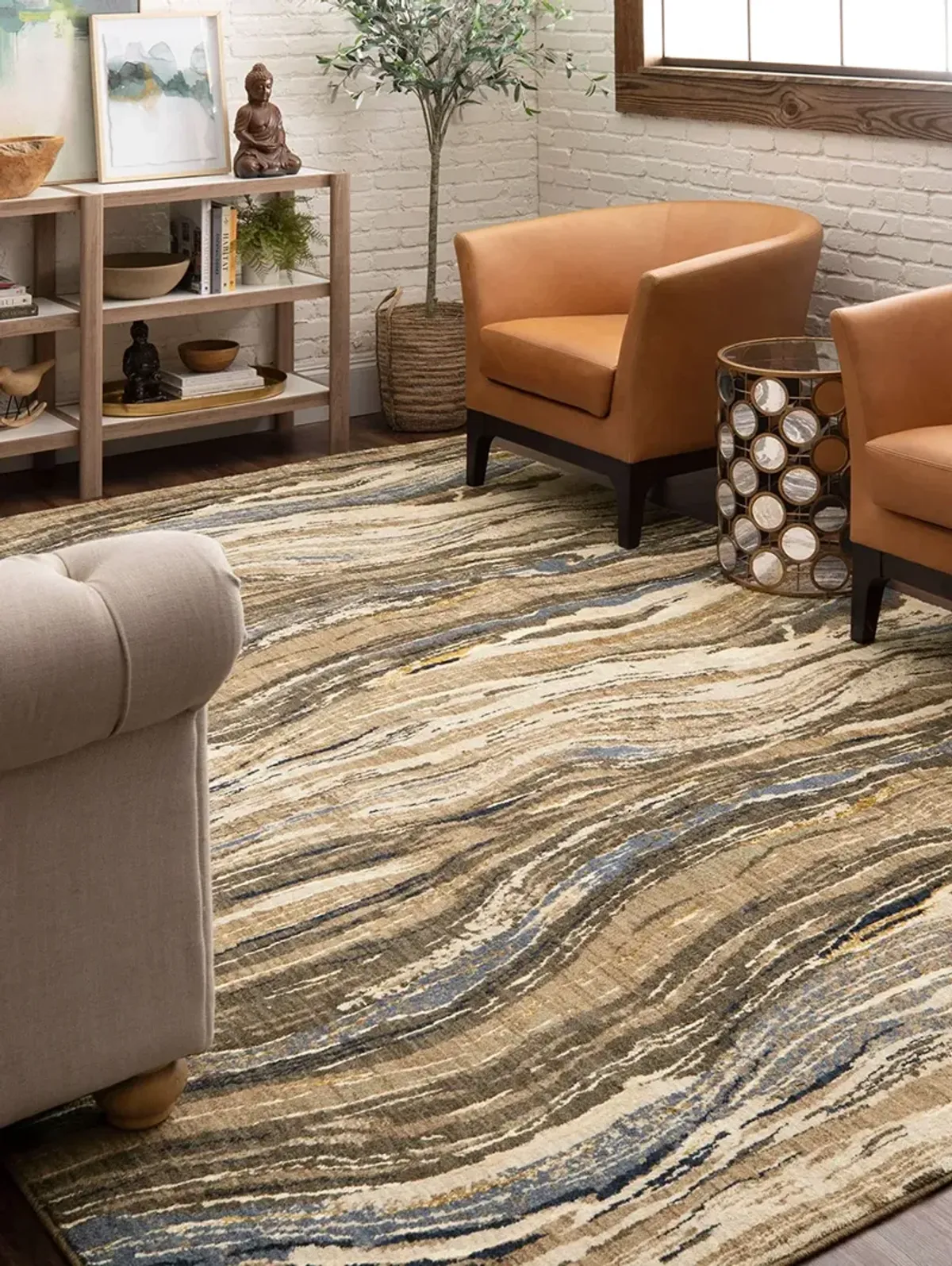 Enigma Continuum Smokey gray 5' 3" X 7' 10" Rug